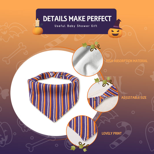 Halloween Baby Bandana Drool Bib ,Set of 3