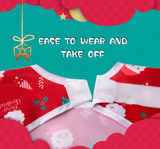 Christmas long sleeve bib,Set of 2