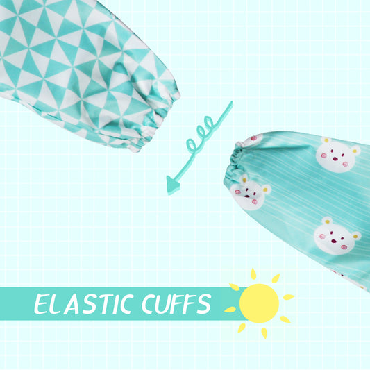 Baby Toddler Bib Waterproof Long Sleeved Bib Feeding Bibs (Set of 2)