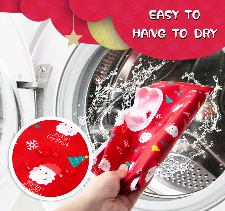 Christmas long sleeve bib,Set of 2