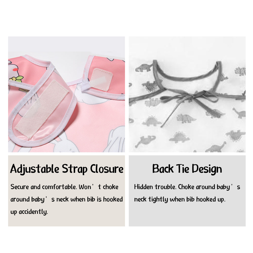 Baby Bib Feeding Bibs Waterproof Drool Bibs(set of 3)