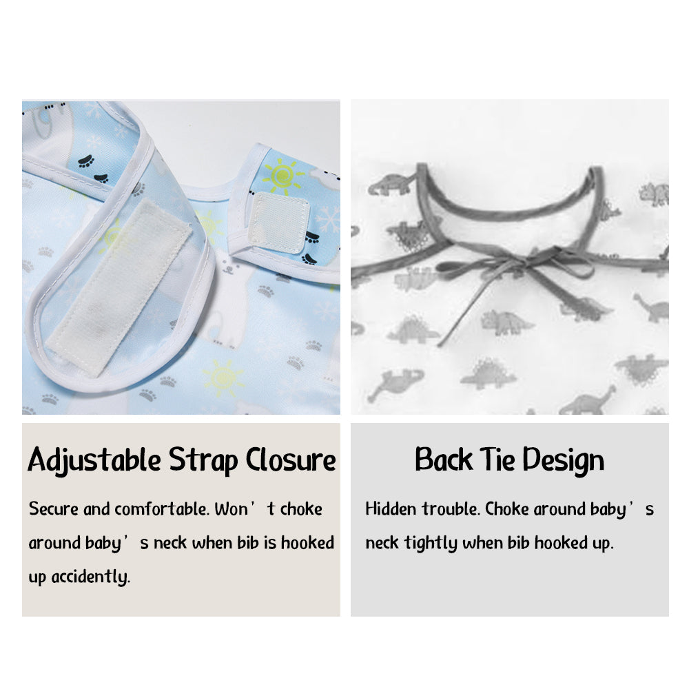 Baby Bib Feeding Bibs Waterproof Drool Bibs(set of 3)